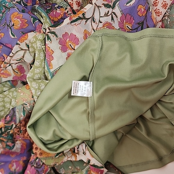 Chloe + rene XL patchwork flower pattern lined beautiful dress. Boho. Hippie. - Picture 8 of 8